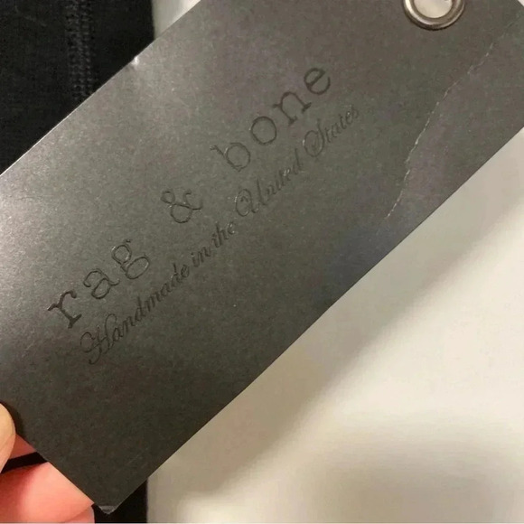 NWT rag & bone leather insert black jeggings pants - Picture 9 of 9